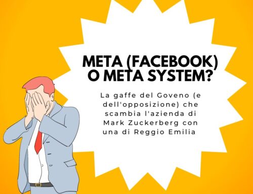 Gaffe in Parlamento: Meta (facebook) scambiato con azienda locale